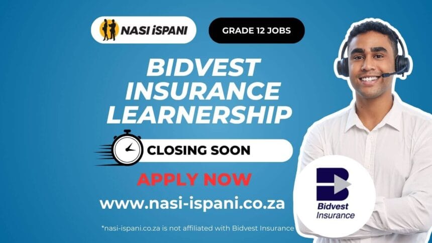 Bidvest Insurance Learnership Programme 2025 / 2026
