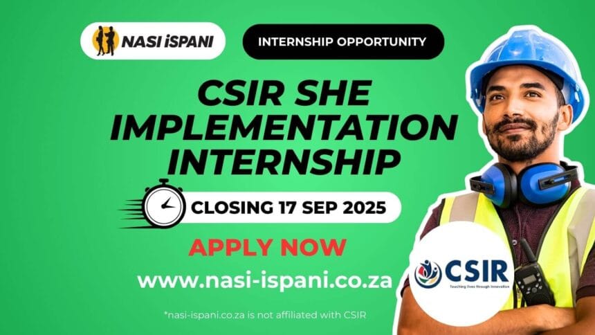 CSIR SHE Implementation Internship