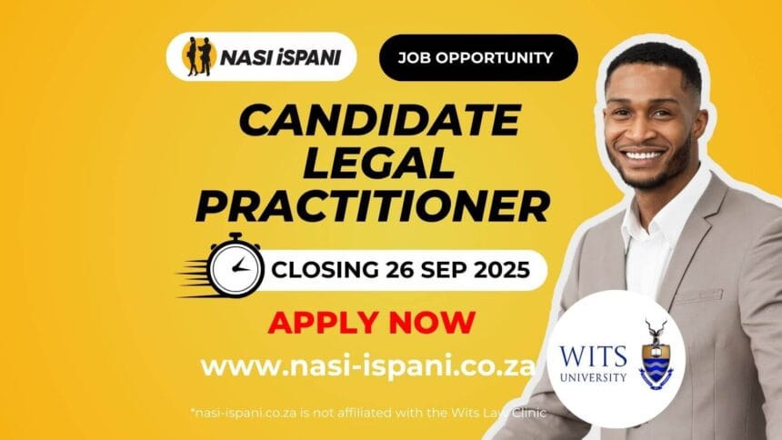 Candidate Legal Practitioner Vacancy at the Wits Law Clinic
