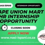 Cape Union Mart HR Internship Opportunity