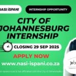 City of Johannesburg Internship Opportunity 2025 / 2026