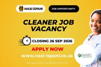 Cleaner Job Vacancy at NAMC