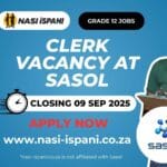 Clerk Vacancy at Sasol