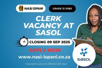 Clerk Vacancy at Sasol