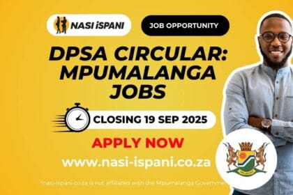 DPSA Circular: Mpumalanga Government Jobs
