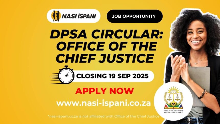 DPSA Circular: Office of the Chief Justice