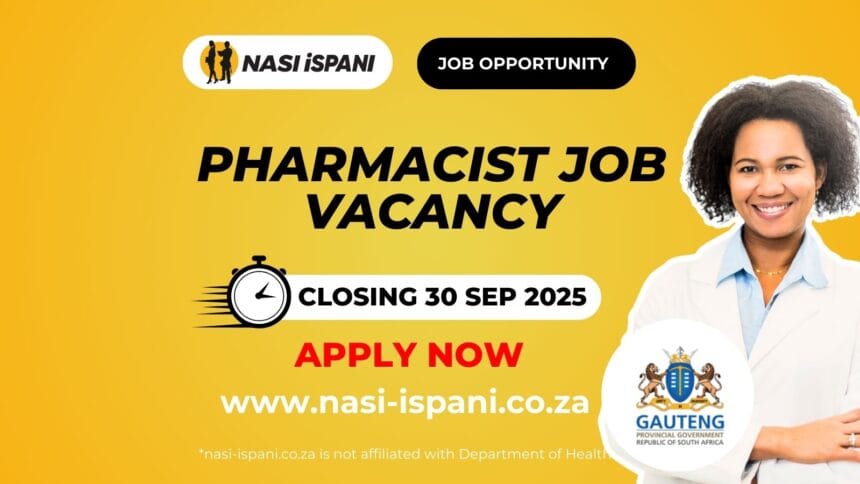 Department of Health Pharmacist Vacancy