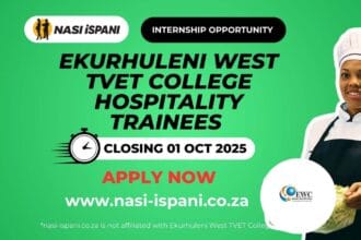 Hospitality Trainees at Ekurhuleni West TVET College