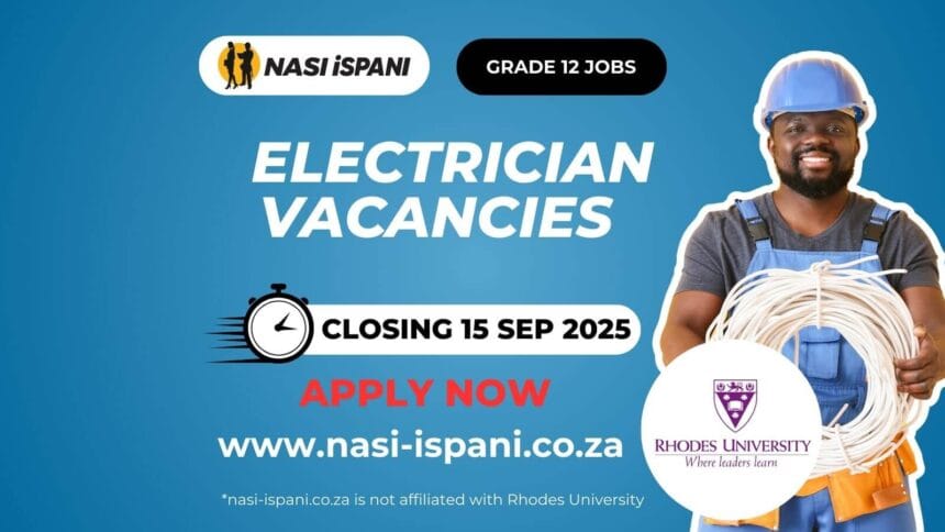 Electrician Vacancies at Rhodes University