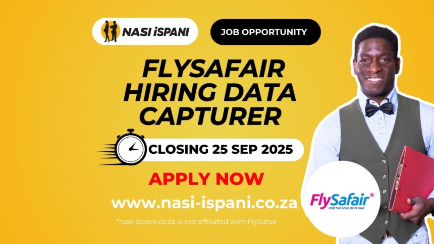 FlySafair Hiring Data Capturer