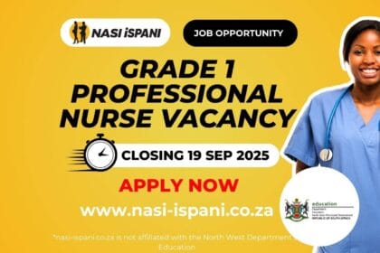 Grade 1 Professional Nurse Vacancies at the North West Department of Education
