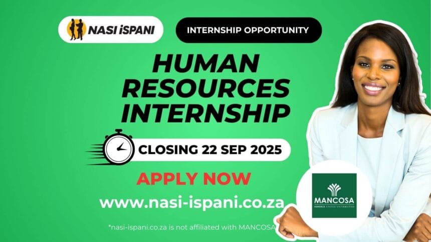 HR Internship at MANCOSA PTY LTD