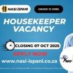 Housekeeper Vacancy at the National Research Foundation