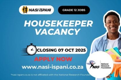 Housekeeper Vacancy at the National Research Foundation