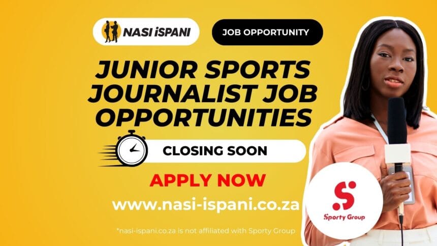 Junior Sports Journalist Job Opportunities at Sporty Group