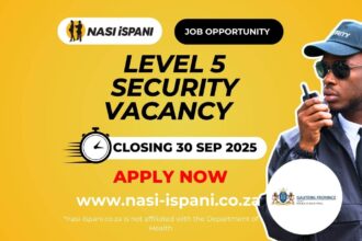 Level 5 Security Vacancy at the Gauteng Department of Health