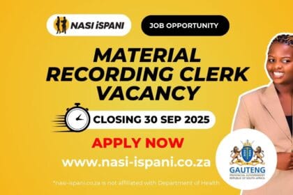 Material Recording Clerk Vacancy at the Department of Health