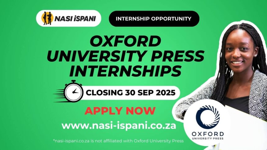 Oxford University Press Internships 2026/2027