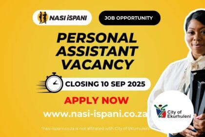 Personal Assistant Vacancy at the City of Ekurhuleni
