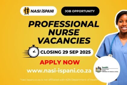 Professional Nurse Vacancies in KwaZulu-Natal Department of Health