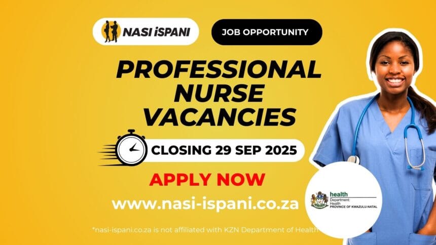 Professional Nurse Vacancies in KwaZulu-Natal Department of Health