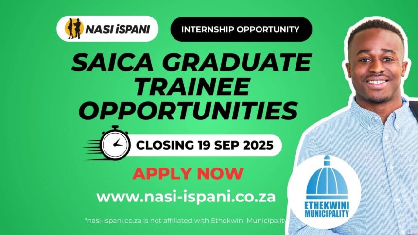 SAICA Graduate Trainee Opportunities at Ethekwini Municipality
