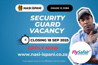 Security Guard Vacancy at Fly Safair