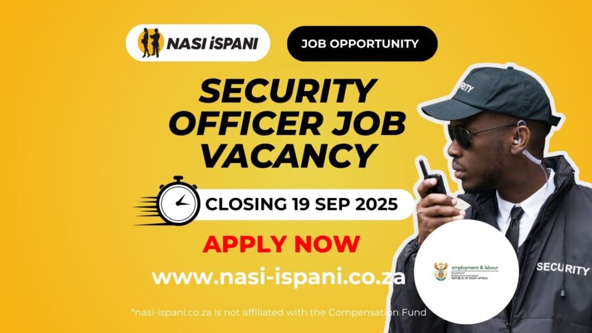Security Officer Job Opportunity at the Compensation Fund