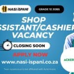 Shop Assistant/Cashier Vacancy at Ackermans