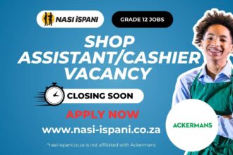 Shop Assistant/Cashier Vacancy at Ackermans