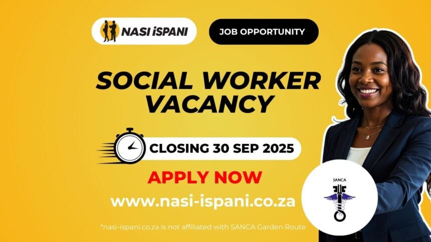 Social Worker Vacancy at SANCA Garden Route