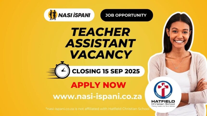 Teacher Assistant Vacancy at Hatfield Christian School