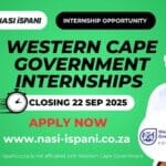 Western Cape Government Internships 2025 / 2026