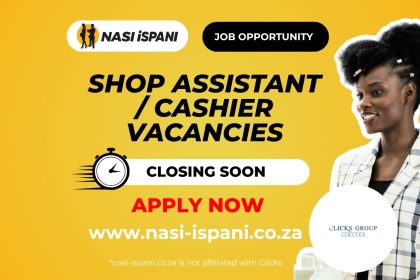 Clicks Shop Assistant - Cashier Vacancies