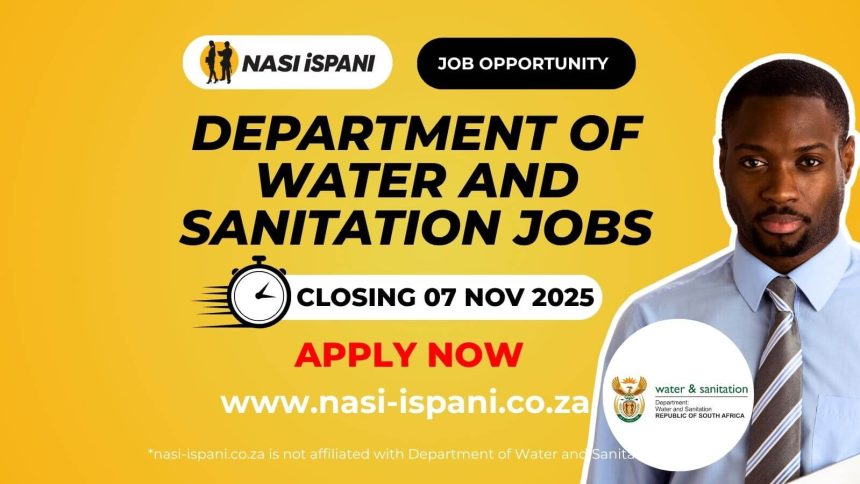 Department of Water and Sanitation Vacancies