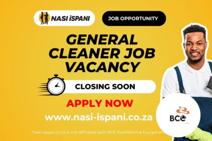 General Cleaner Job Vacancy at BCE FoodService Equipment