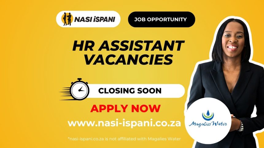 HR Assistant Vacancies at Magalies Water