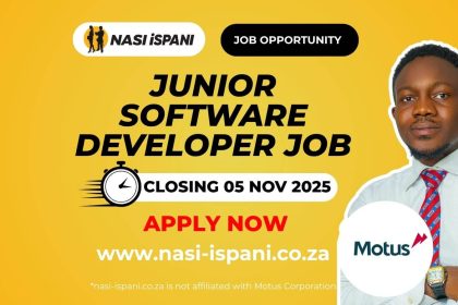 Junior Software Developer Vacancy at Motus Corporation