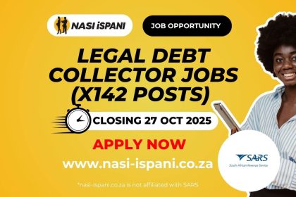 Legal Debt Collector Vacancies at SARS (X142 posts)