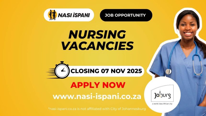Nursing Vacancies at the City of Johannesburg