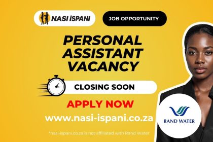 Personal Assistant Vacancy at Rand Water