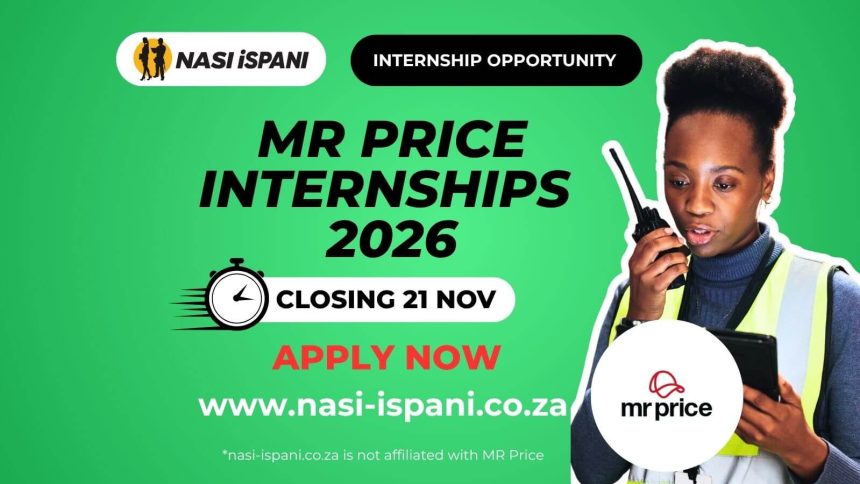 Mr Price Distribution Centre Internships 2026