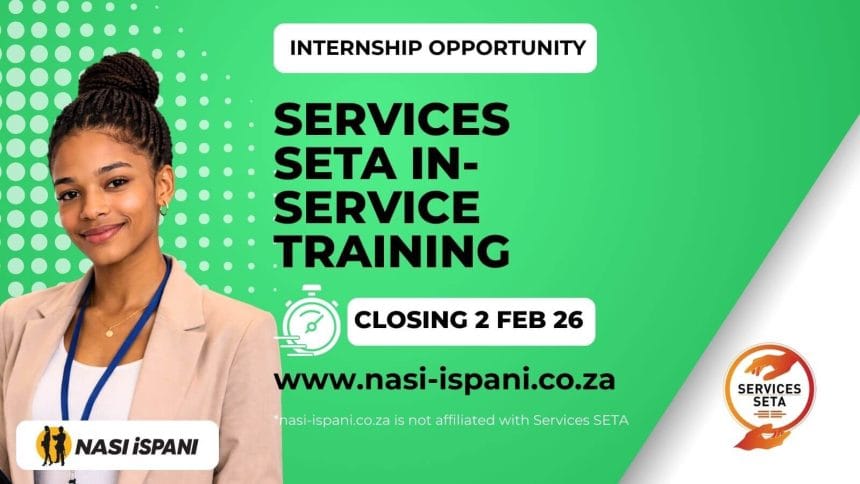 50 In-Service Training Placements Funded by SERVICES SETA
