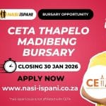 CETA Thapelo Madibeng Bursary Scheme 2026