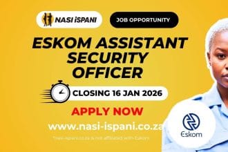 Eskom Is Hiring a Assistant Security Officer (x4)