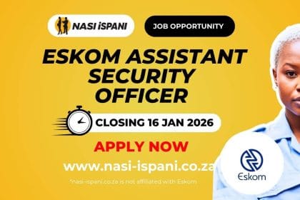 Eskom Is Hiring a Assistant Security Officer (x4)