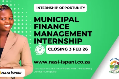 Municipal Finance Management Internship Programme x5 posts Sedibeng District Municipality