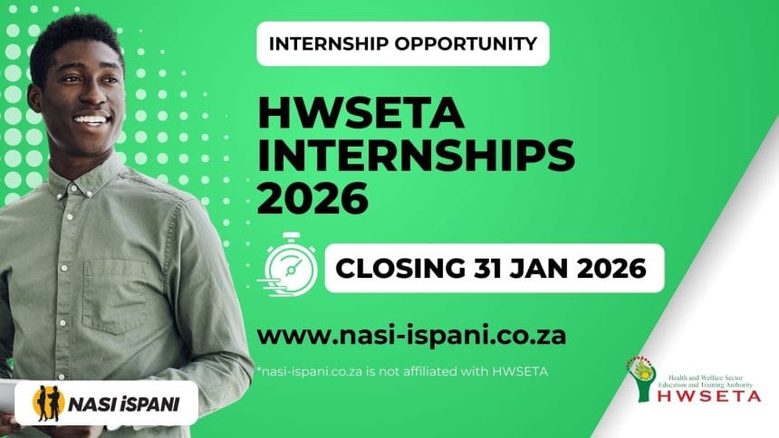 Apply Now: HWSETA Internships 2026