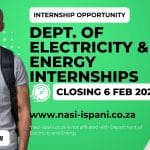 Department of Electricity and Energy Internships 2026