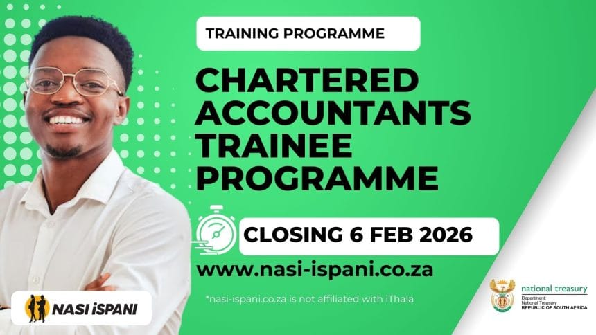 National Treasury Chartered Accountants Trainee Programme 2026